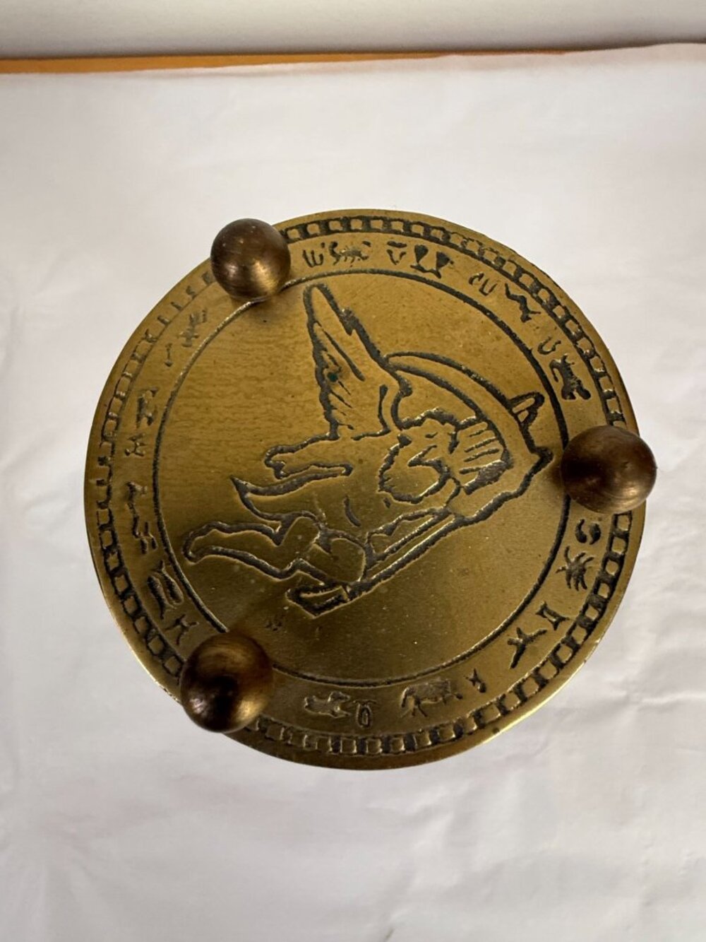 Brass Hourglass Sand Timer Zodiac Roman Numeral Gothic Astrology Curiosity Cabin - Picture 5 of 8